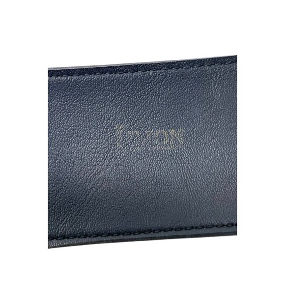 Lejon Womens Black Patent Leather Wide Belt‎ Large Gold Tone Buckle 80's Vibe M - Picture 4 of 7